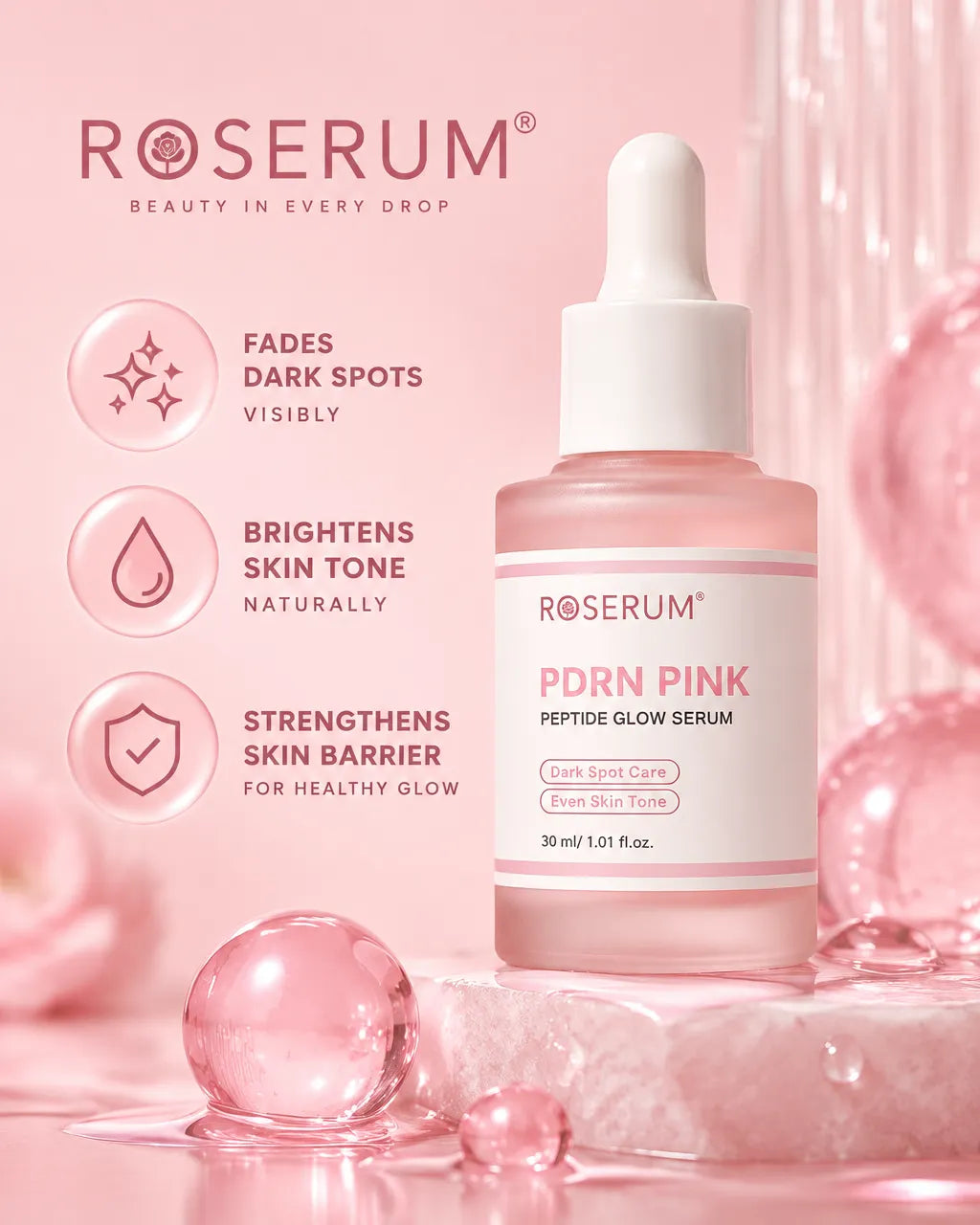 ROSERUM™ PDRN + Peptide Serum